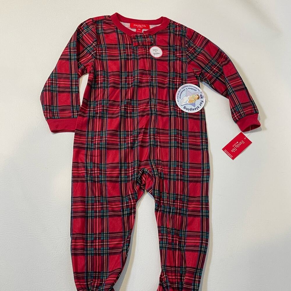 Family PJ’s by Macy’s. 24 months. One piece with zipper front and footies. NWT.